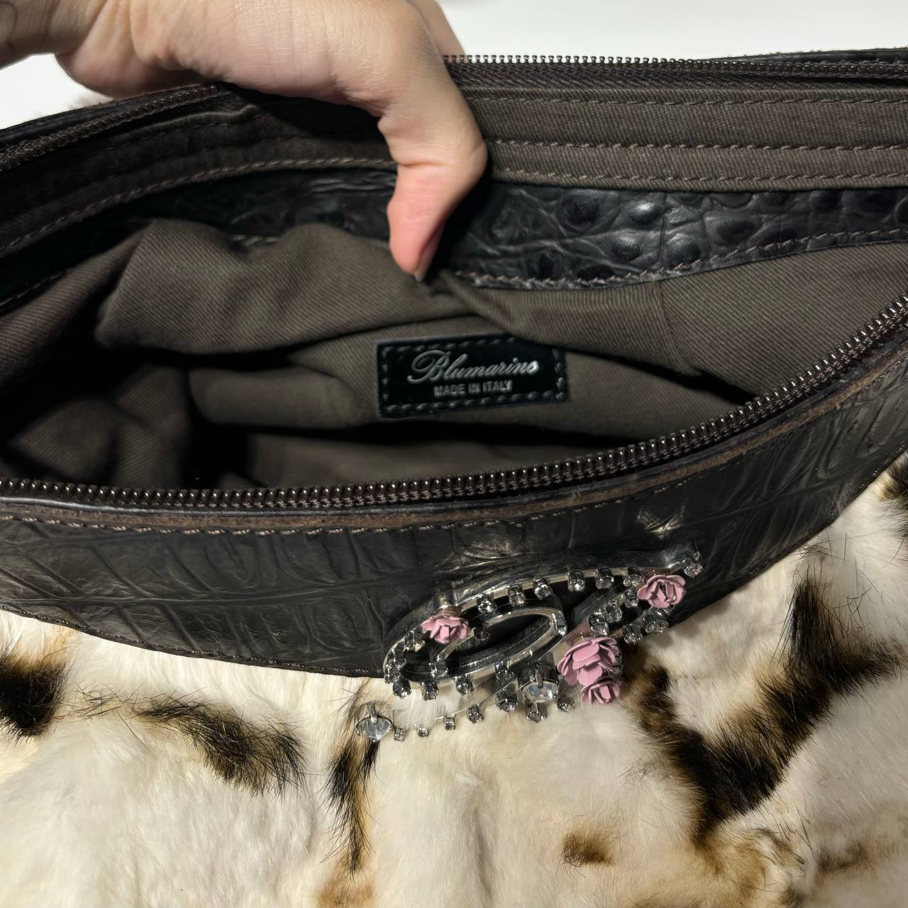 Blumarine bag animal print