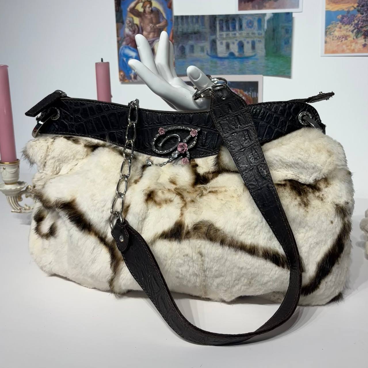 Blumarine bag animal print