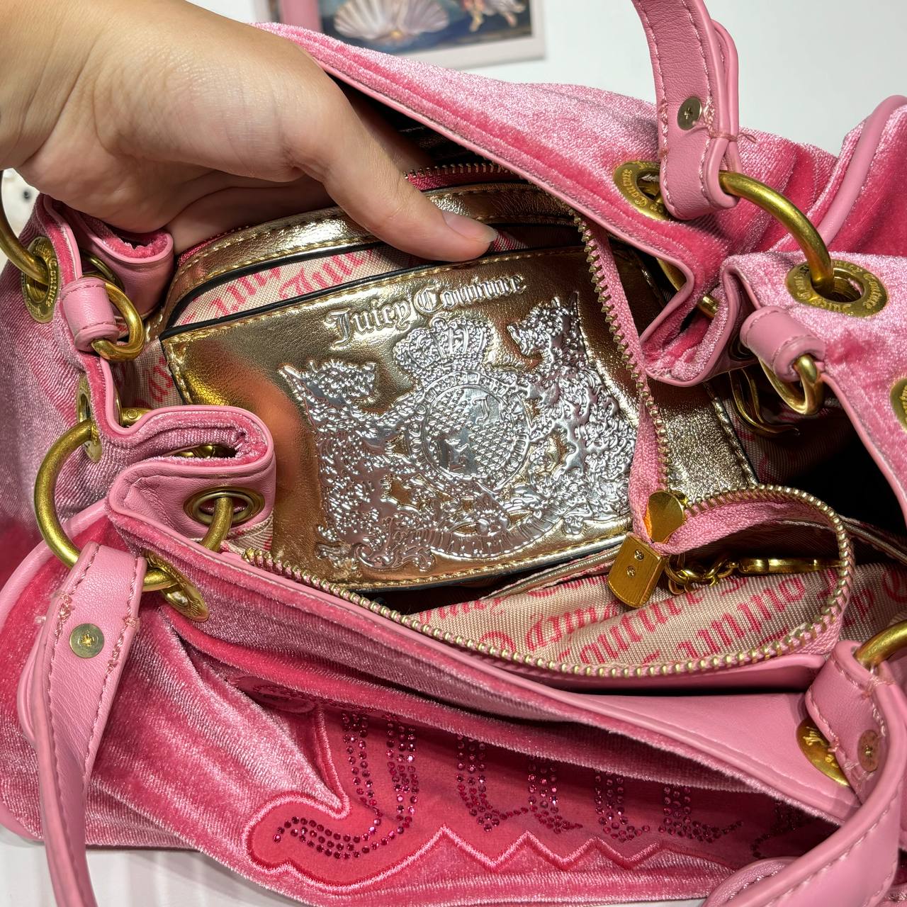 Juicy Couture bag velvet