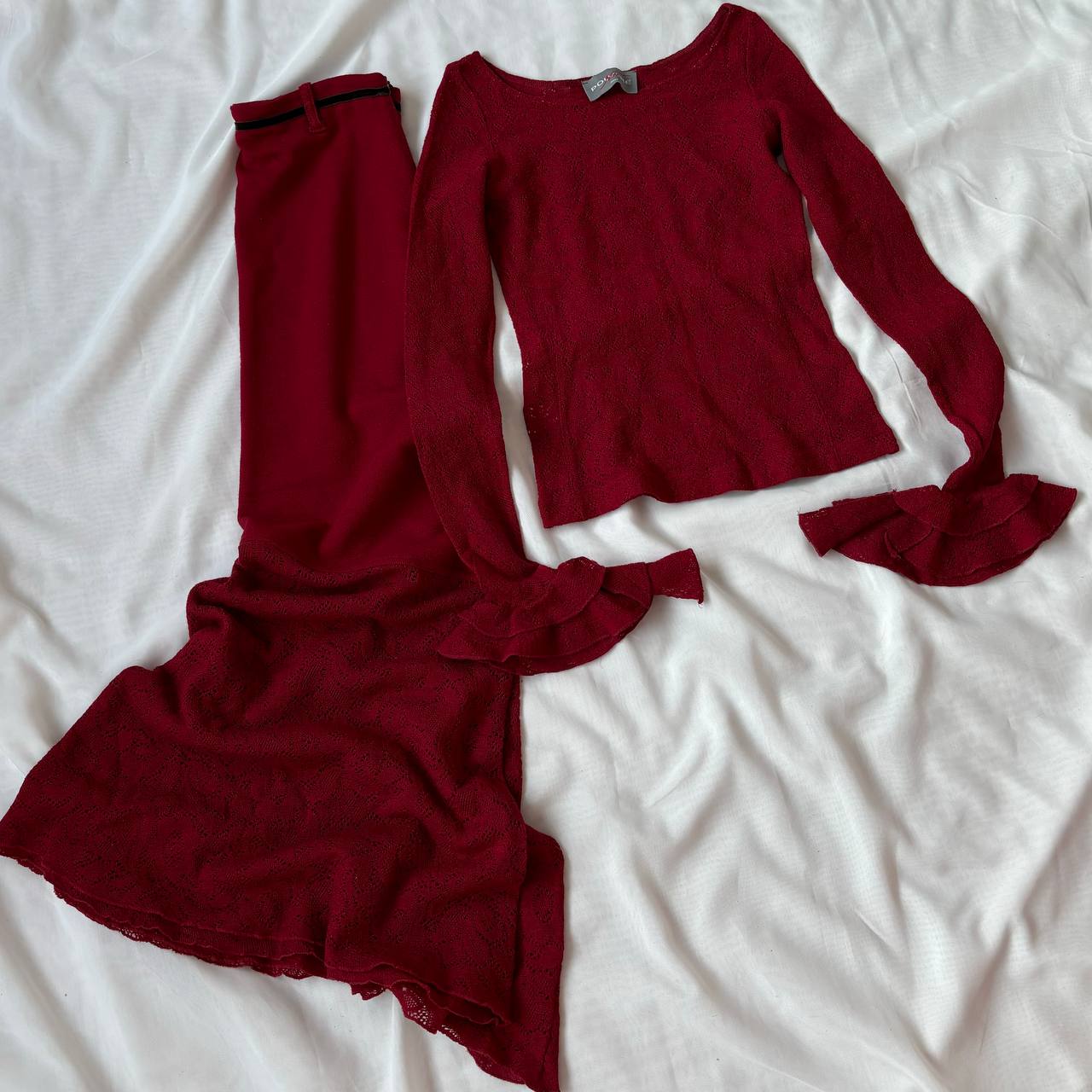 Italian designer fairy blouse maxi skirt set