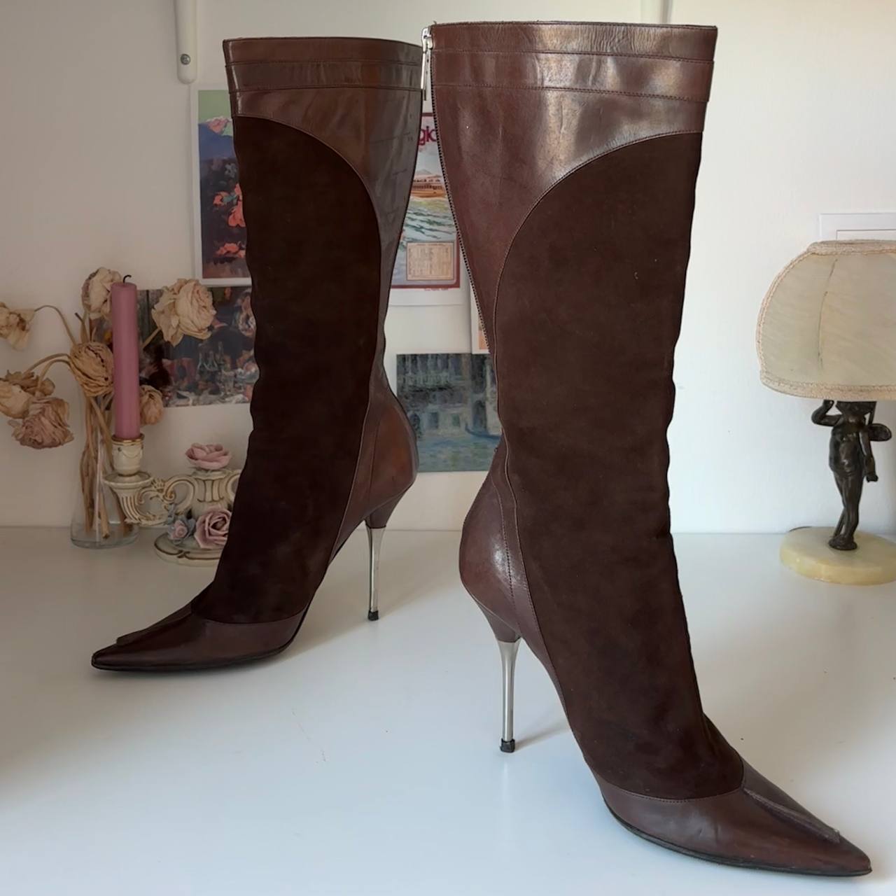 Dior boots 2003 vintage pointed heels