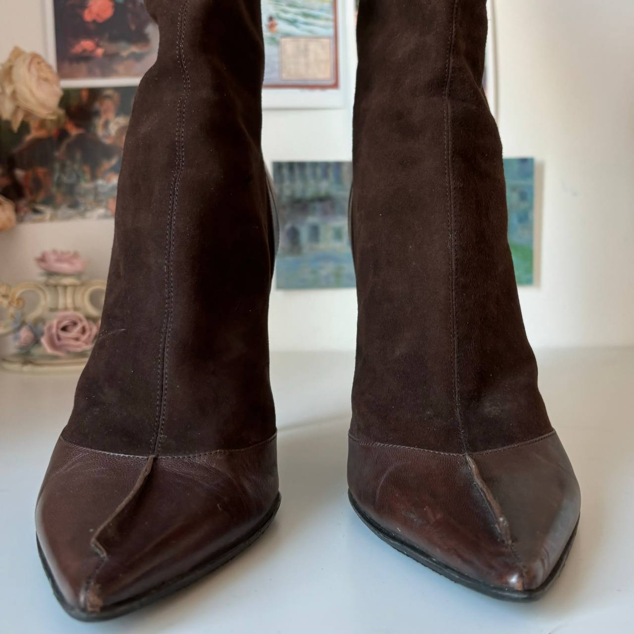 Dior boots 2003 vintage pointed heels