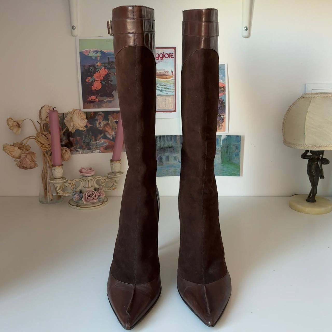 Dior boots 2003 vintage pointed heels