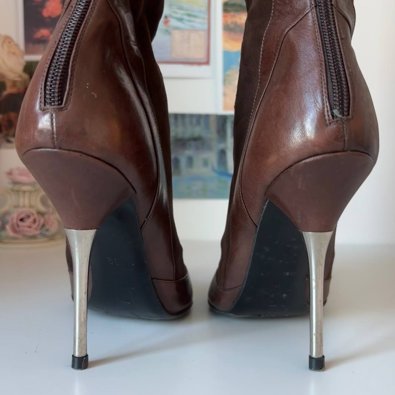 Dior boots 2003 vintage pointed heels
