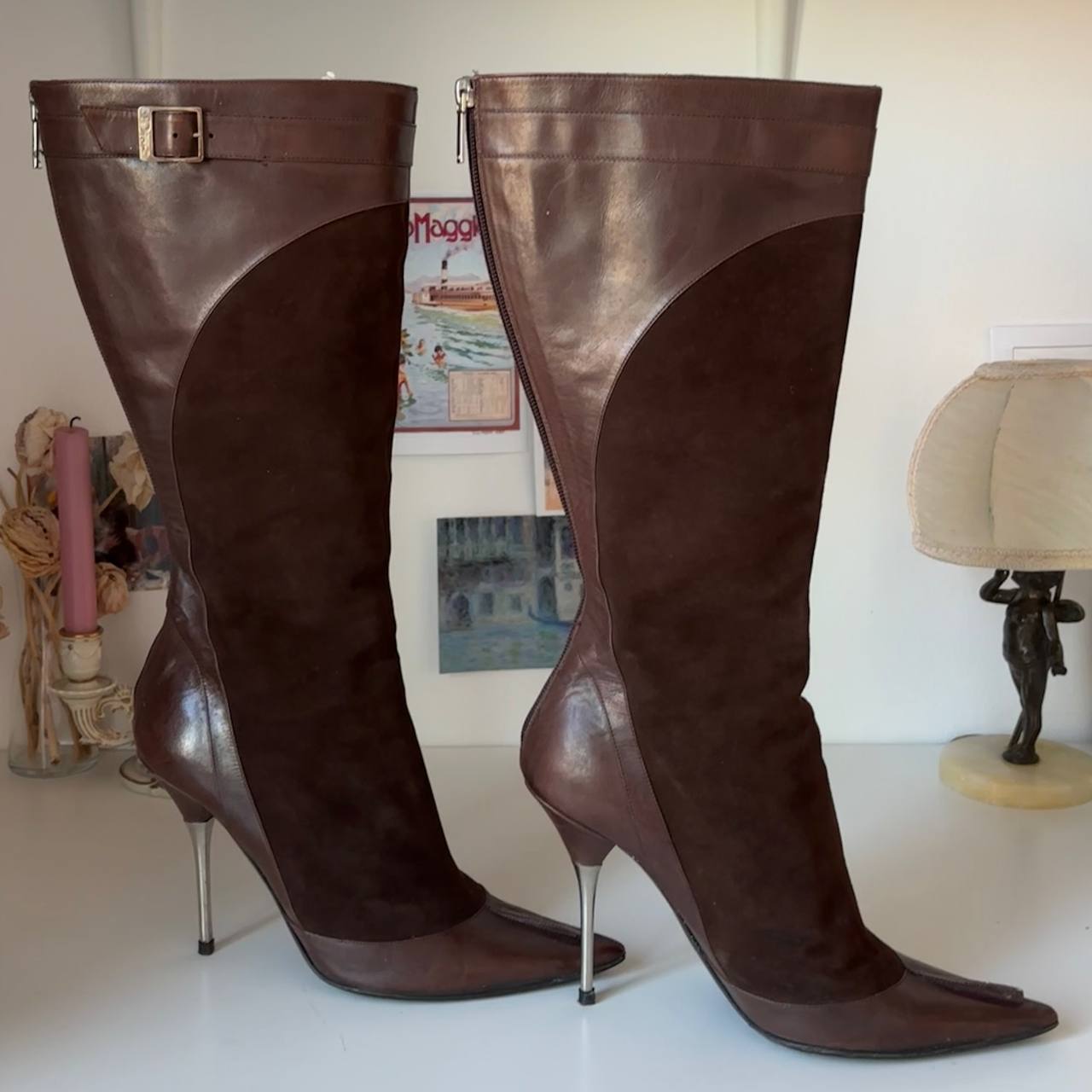 Dior boots 2003 vintage pointed heels