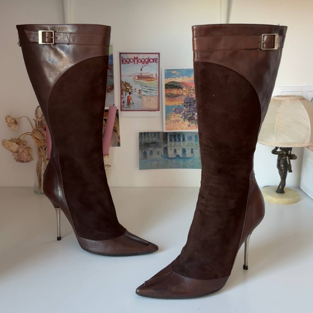 Dior boots 2003 vintage pointed heels