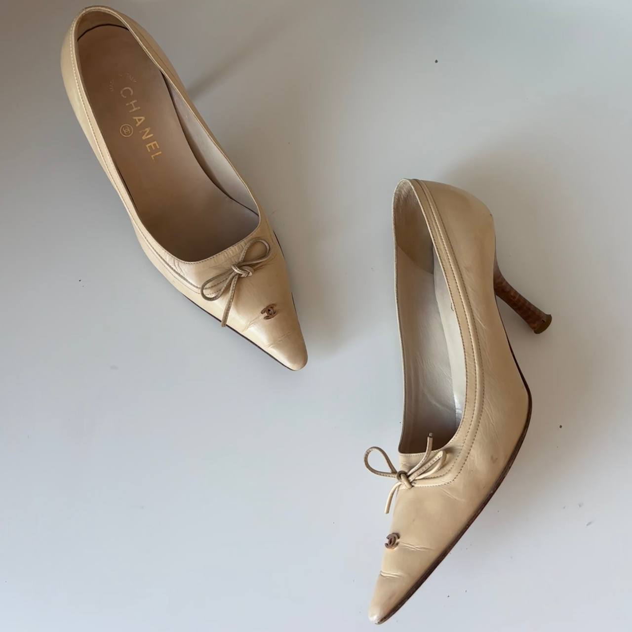 Chanel court shoes kitten heels