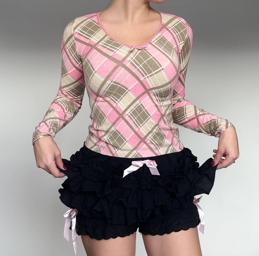 Blumarine Blugirl jumper tartan