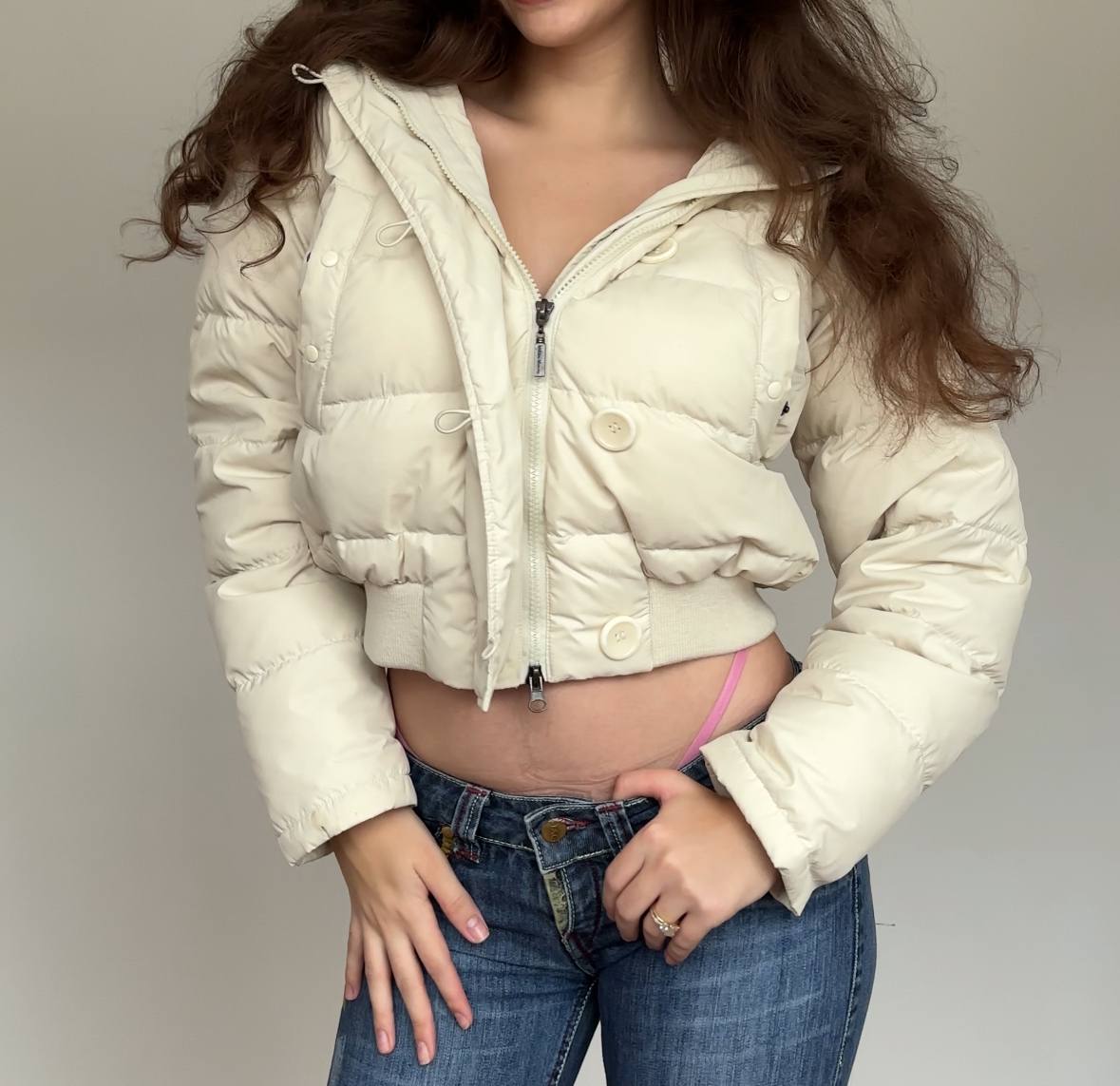 Walker coat zip-jacket bomber with fur hood