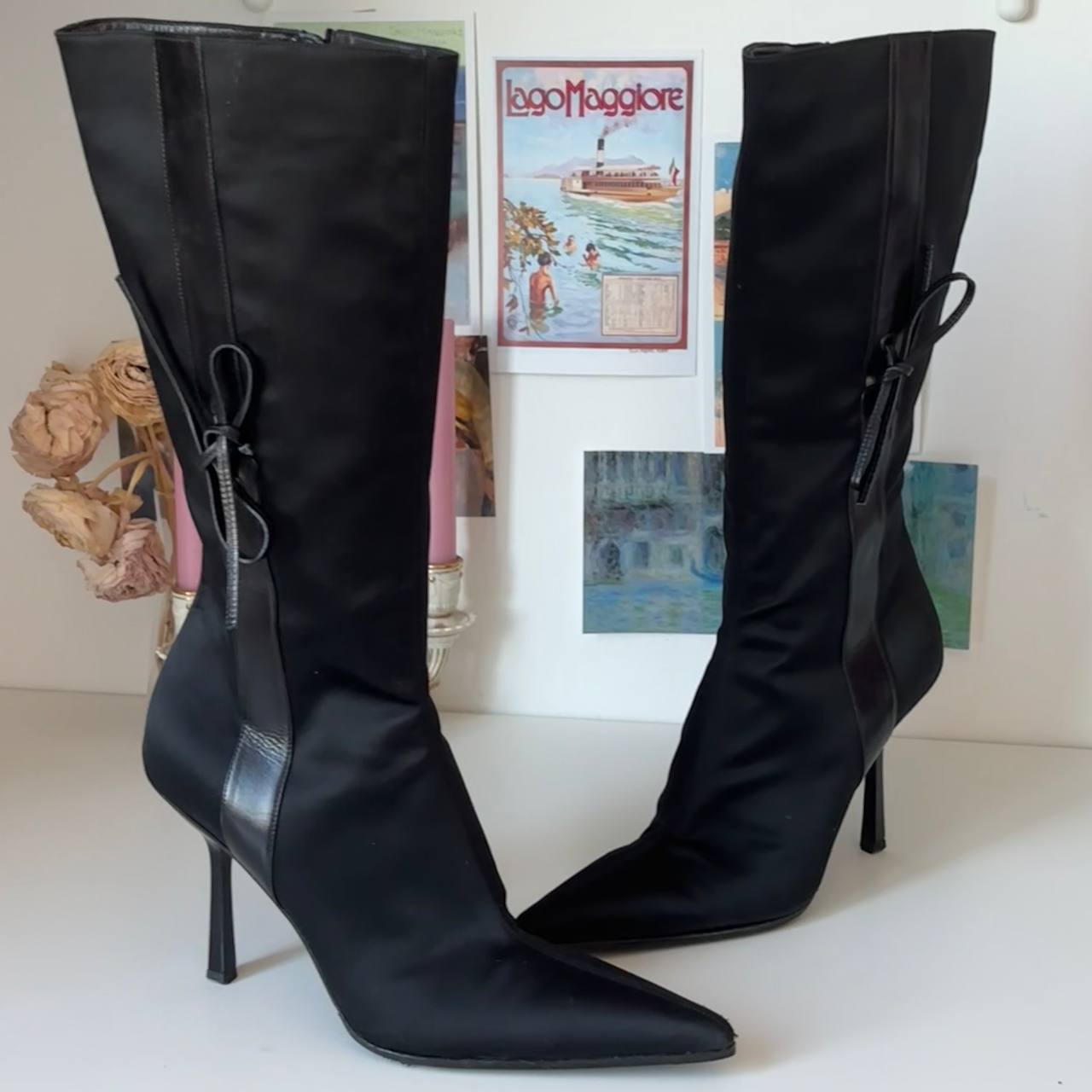 Gucci boots vintage pointed heels