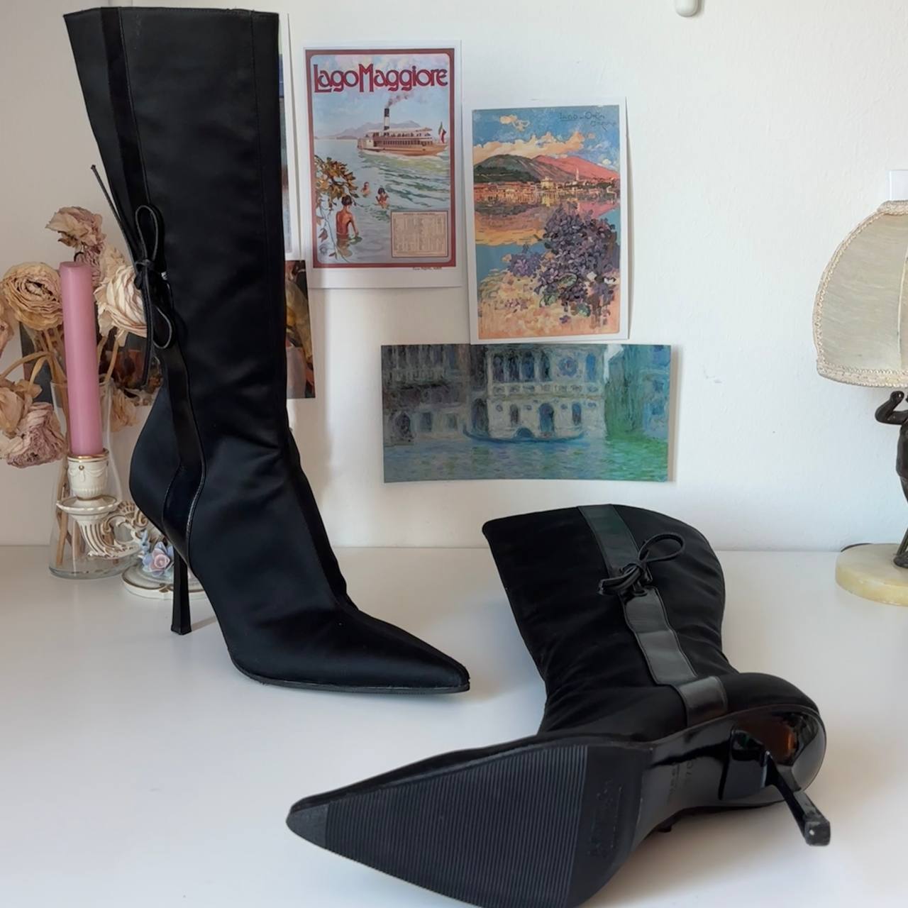 Gucci boots vintage pointed heels