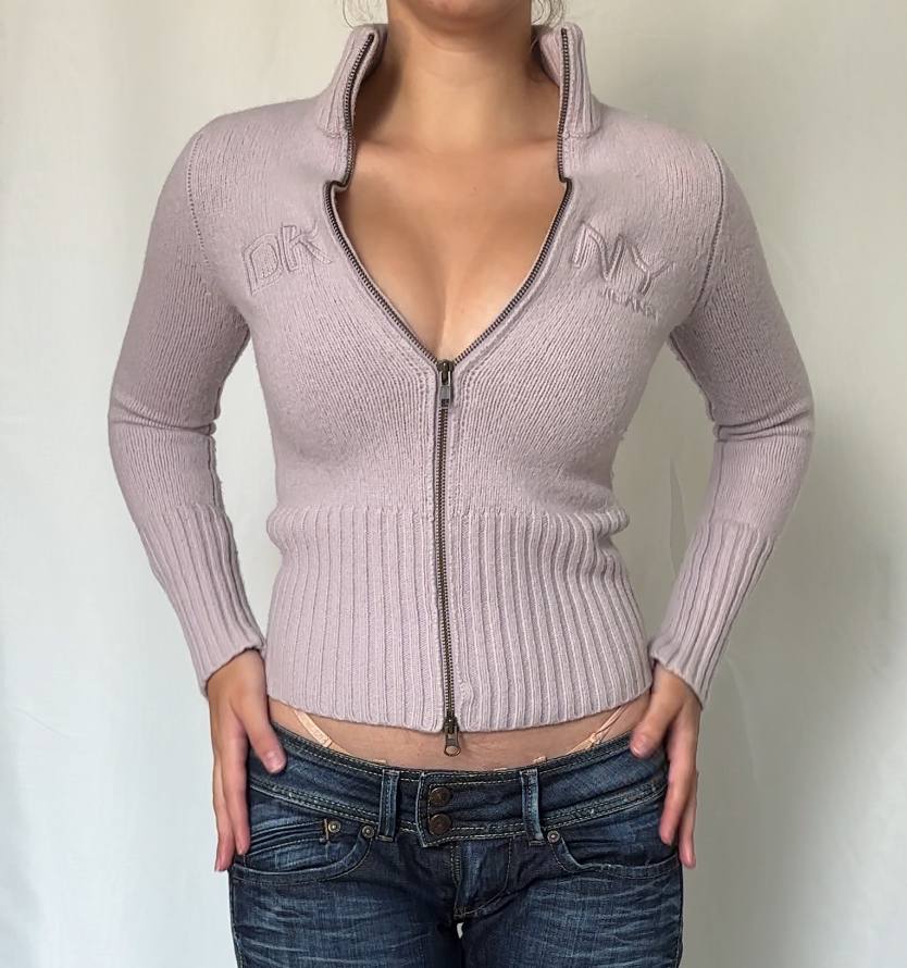 DKNY jumper zip sweater