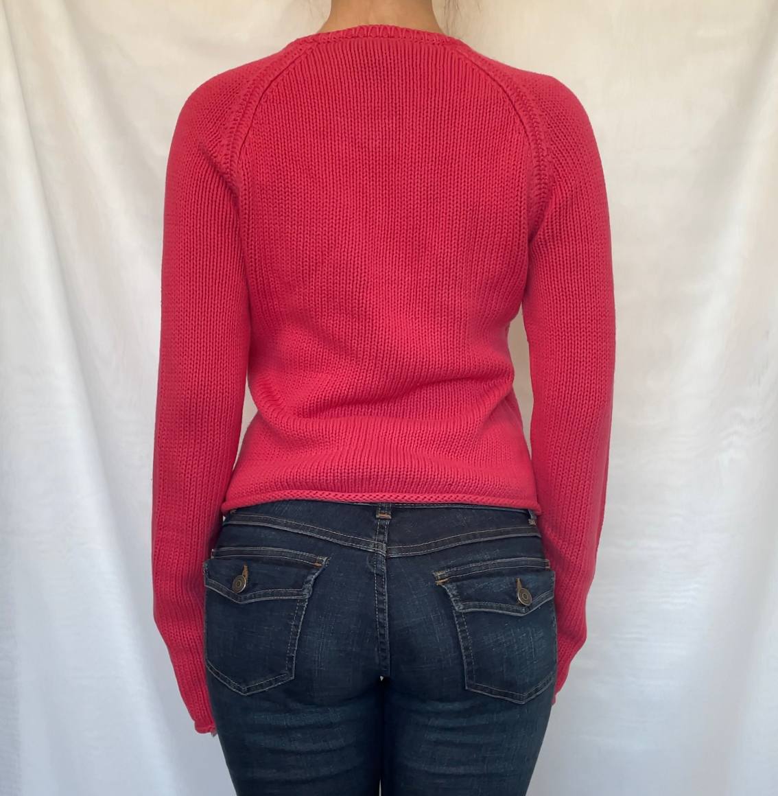 DKNY sweater jumper pink logo