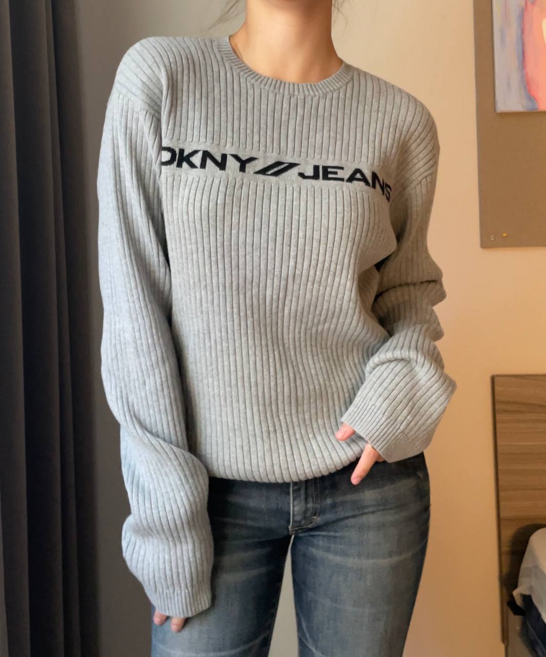 DKNY jumper sweater knitted