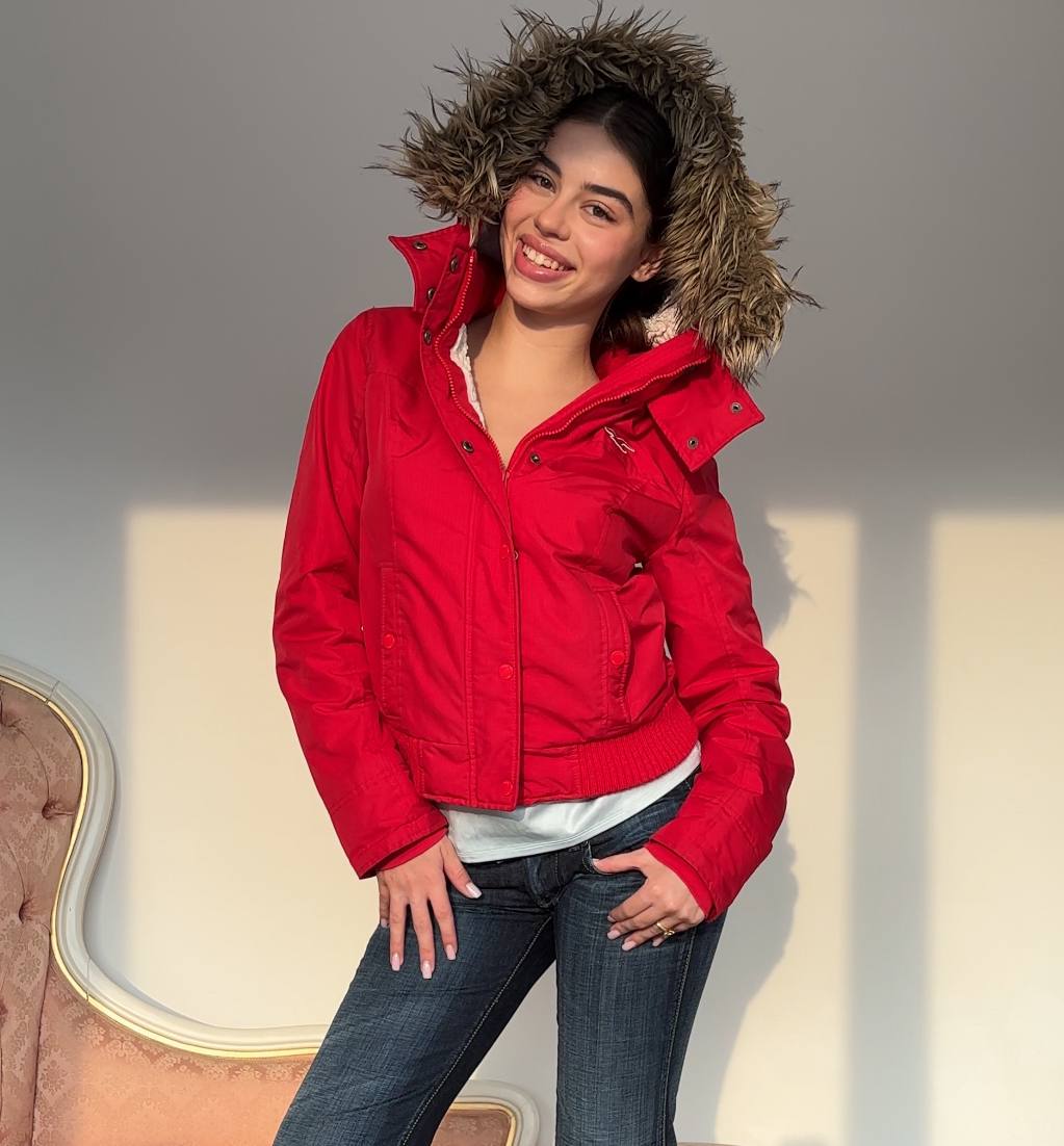 Hollister puffer coat zip-jacket