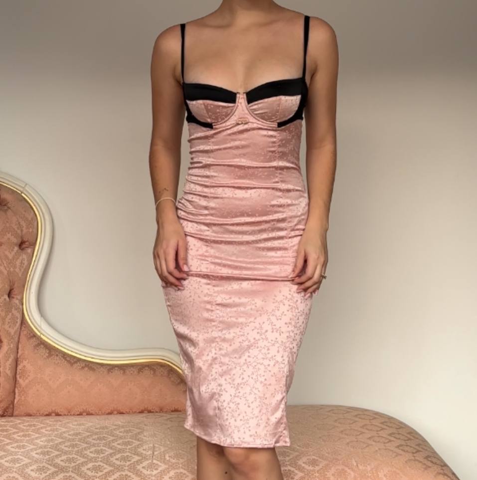 Dolce Gabbana bustier bodycon dress