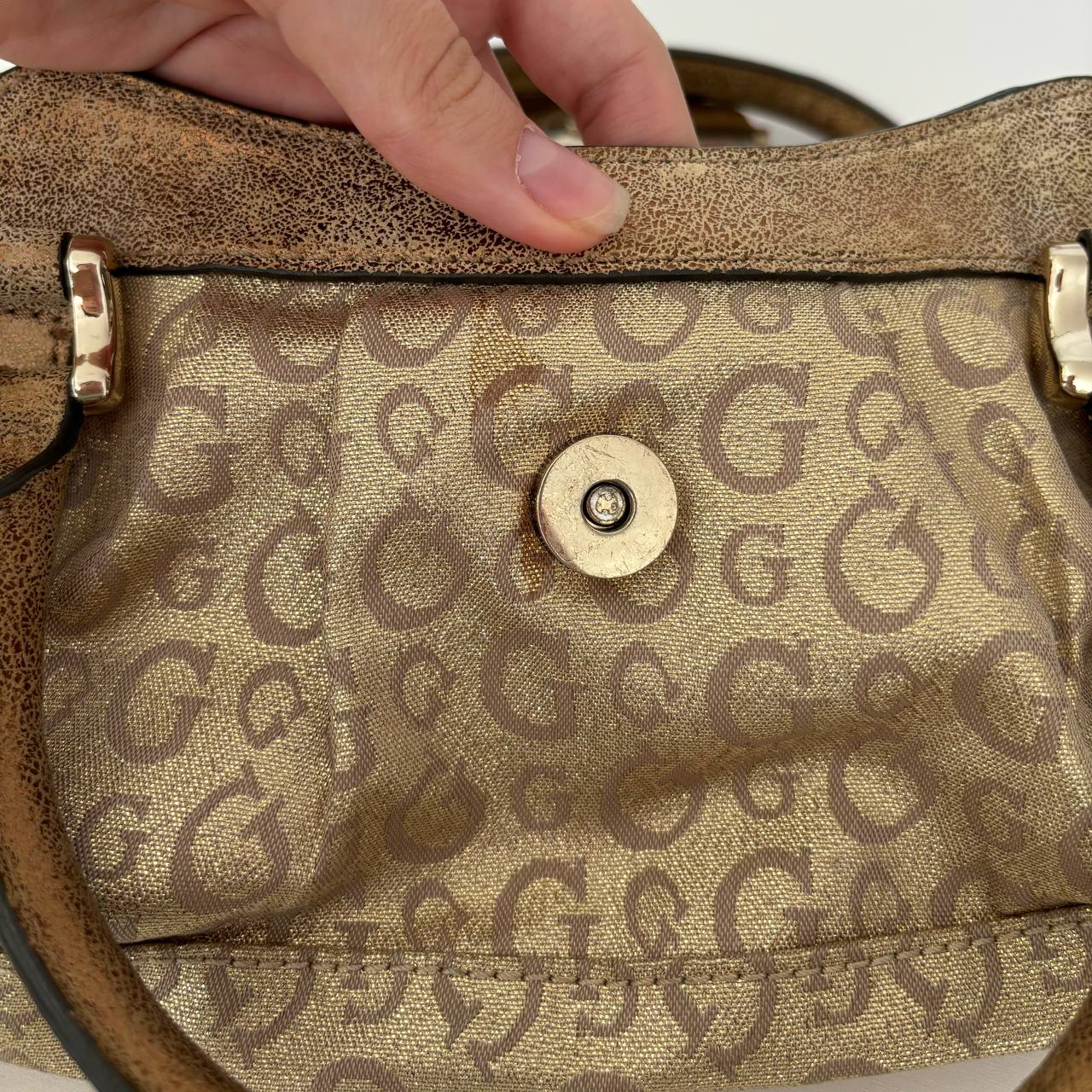 Guess bag vintage monogram handbag
