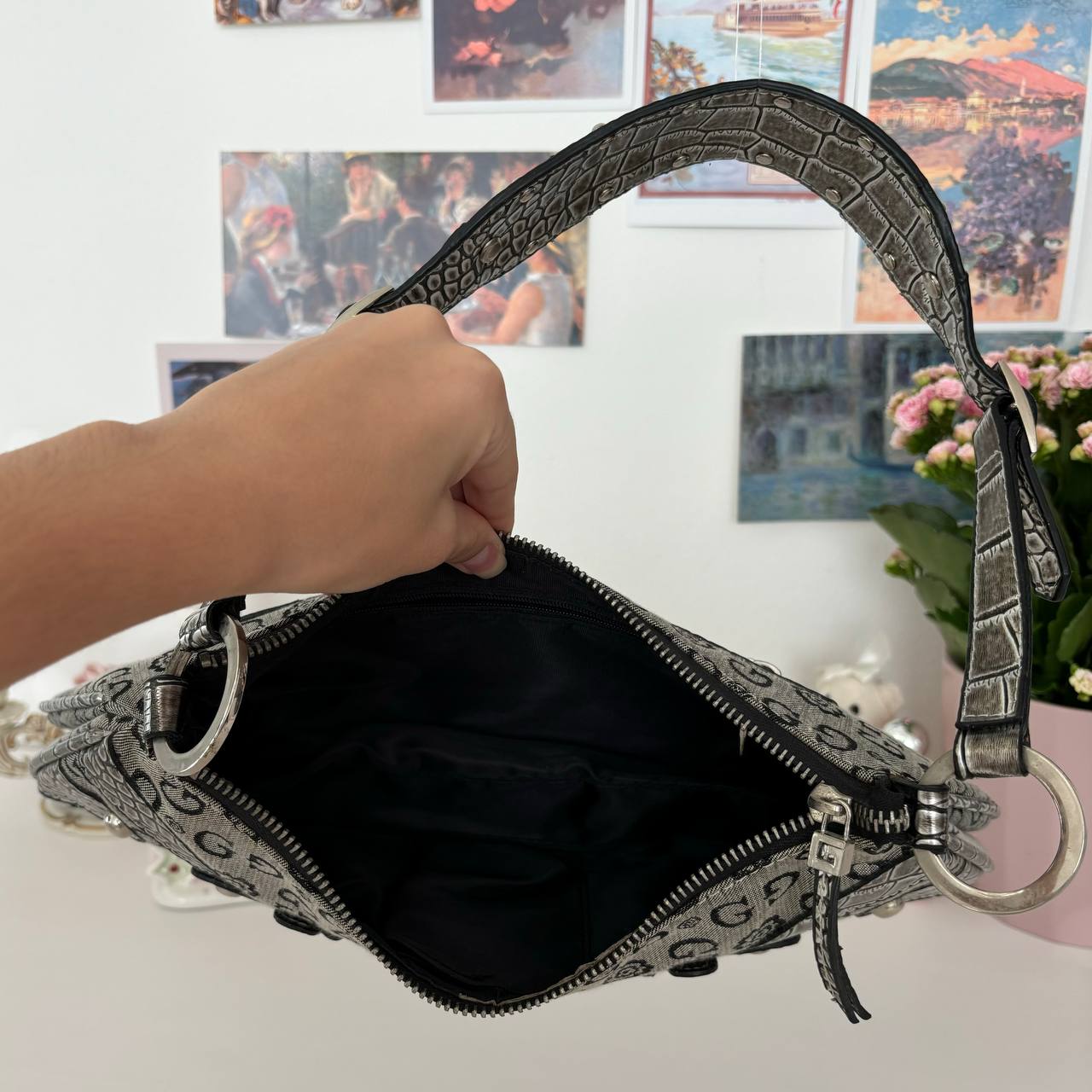 Y2k bag vintage monogram handbag