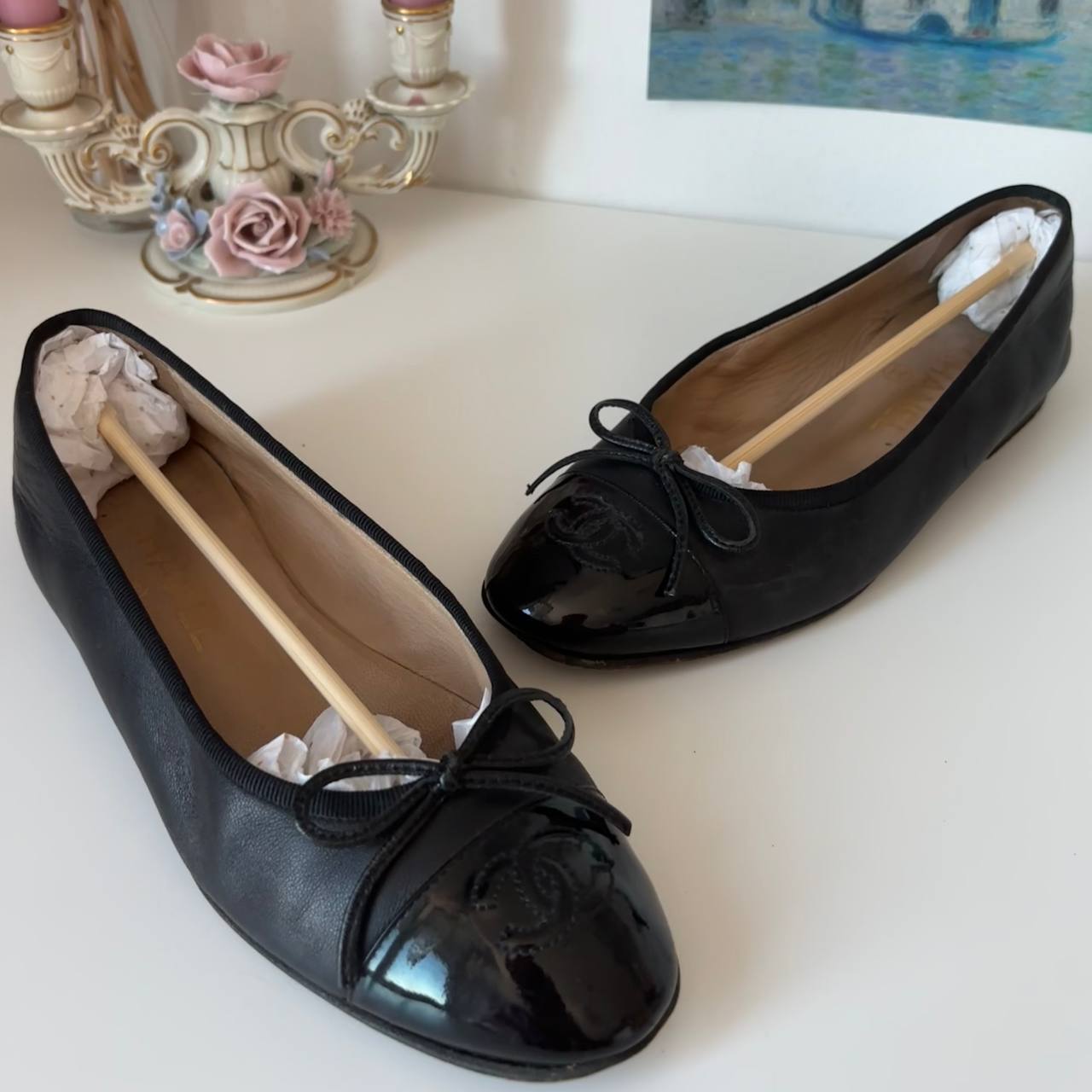 Chanel ballet flats ballerina shoes