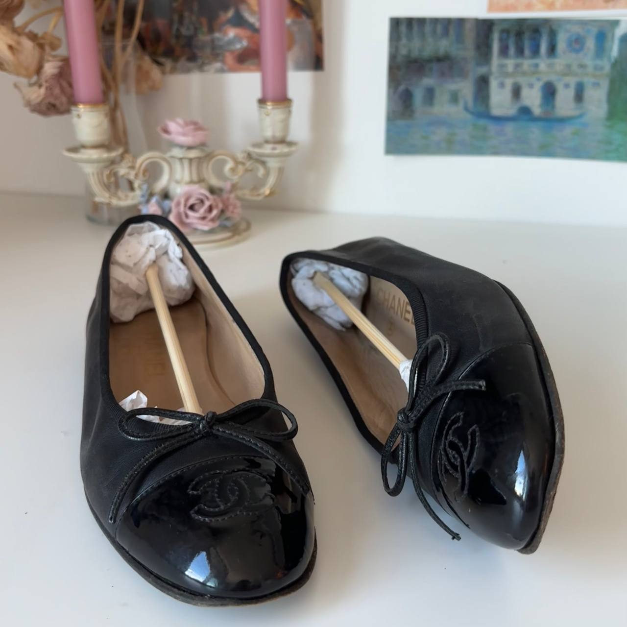 Chanel ballet flats ballerina shoes