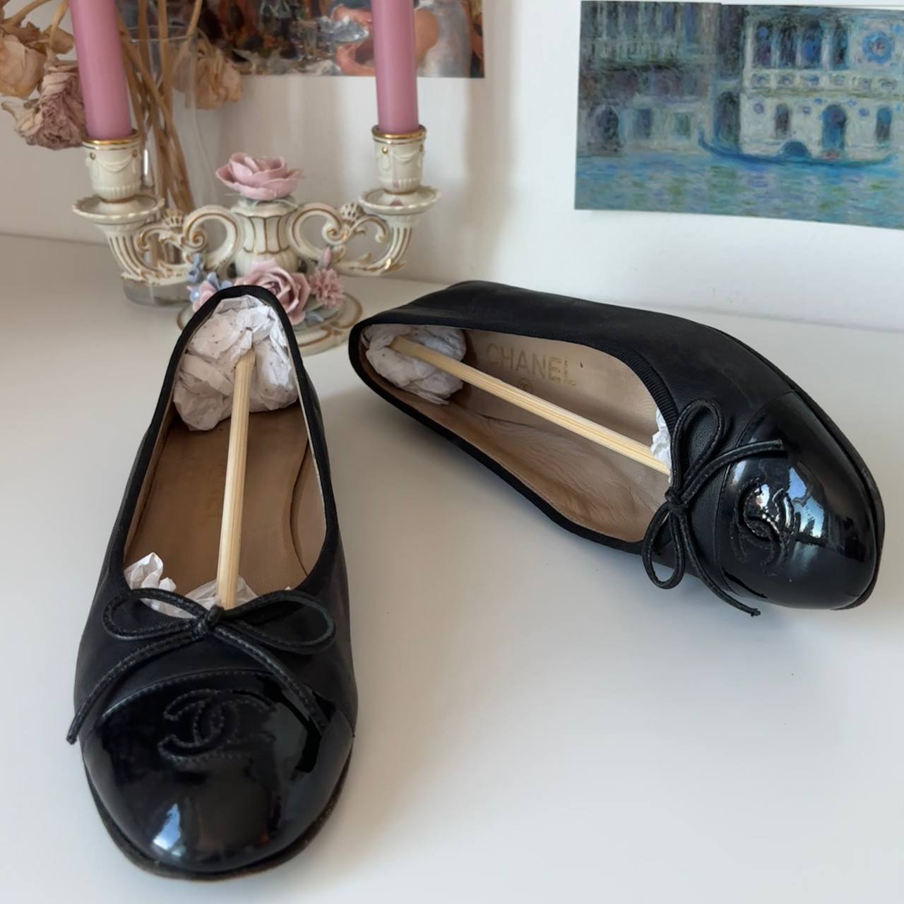 Chanel ballet flats ballerina shoes