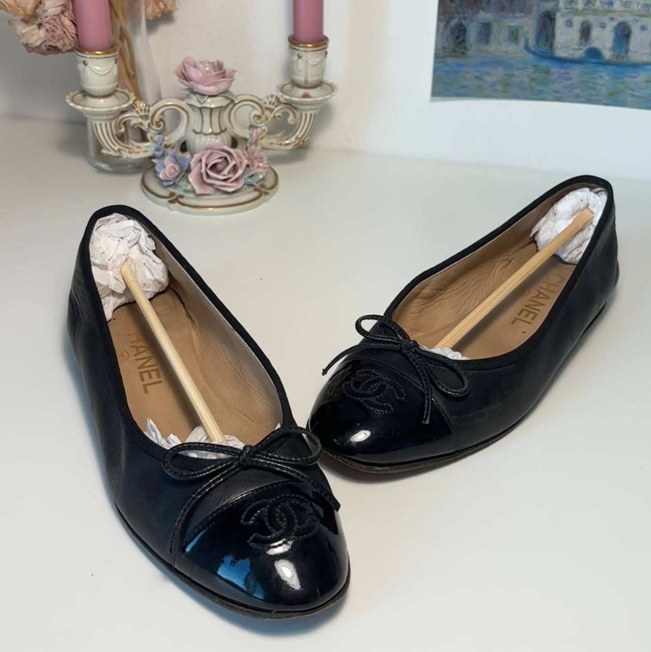 Chanel ballet flats ballerina shoes
