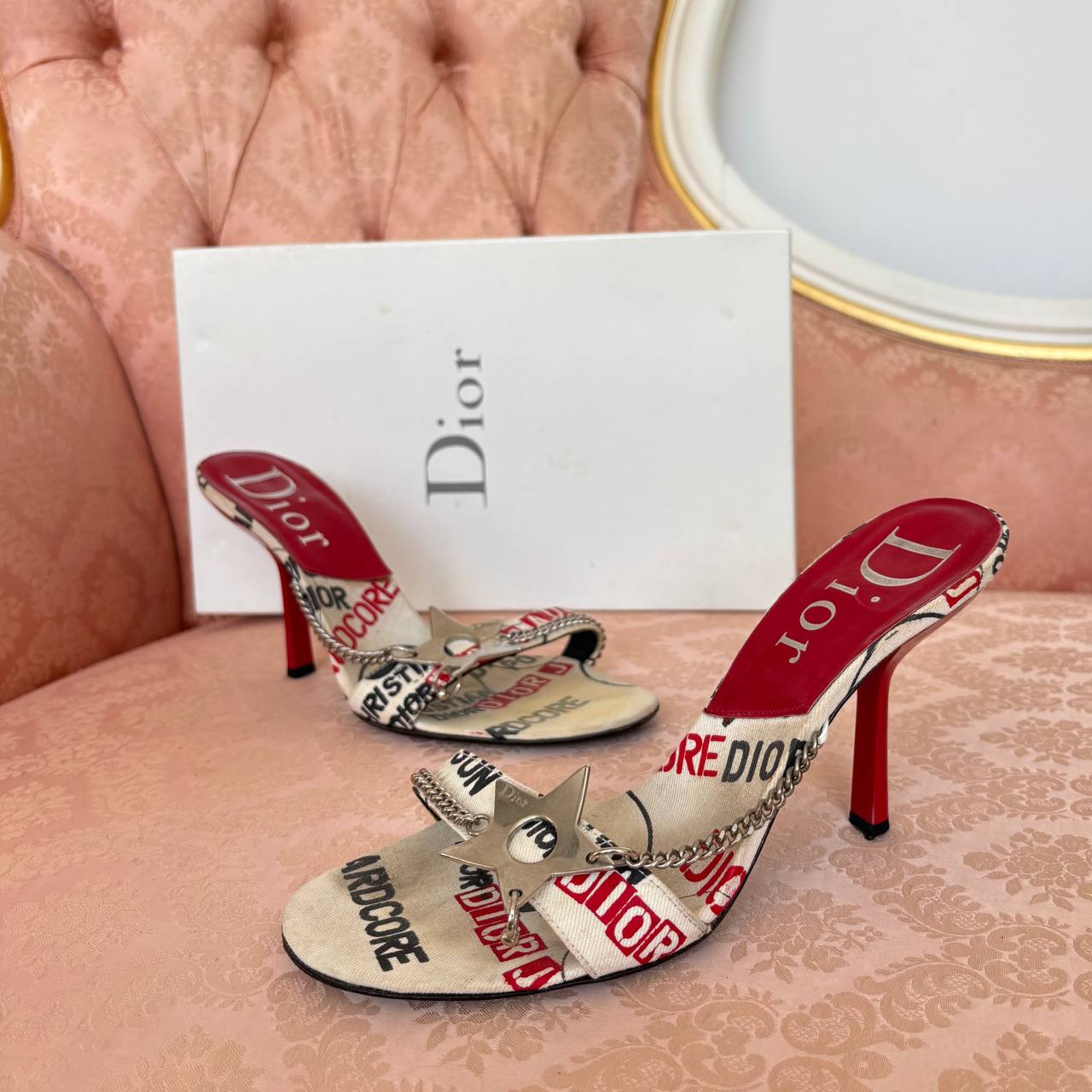 Dior Hardcore pierced cloth shoes