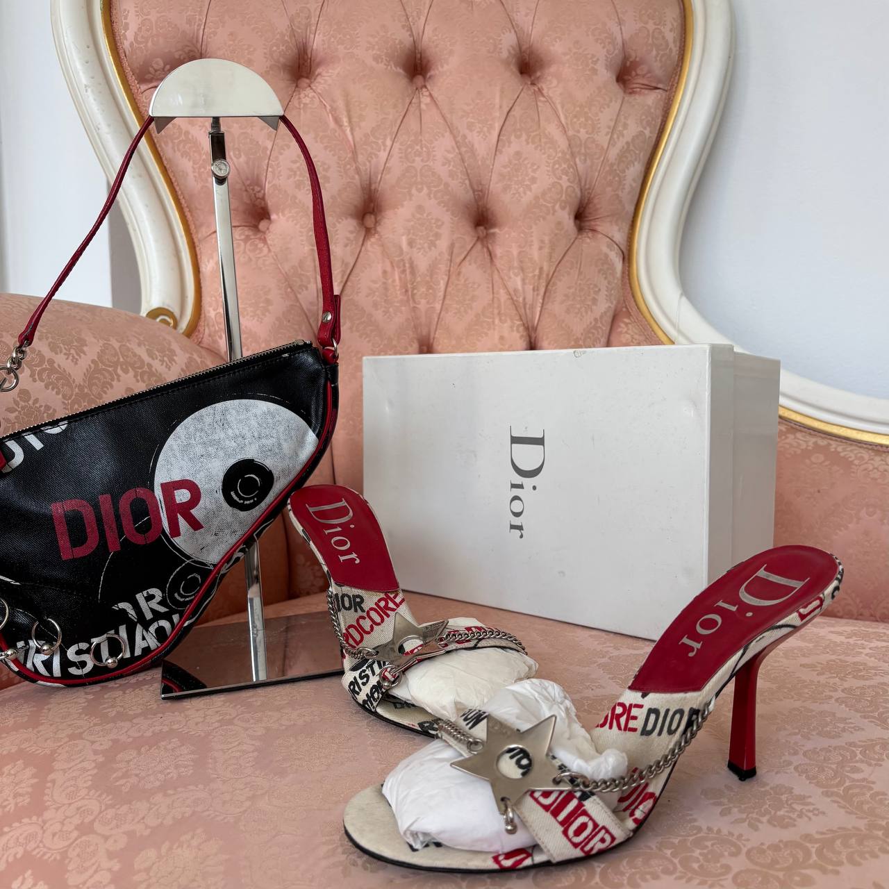 Dior Hardcore pierced cloth shoes