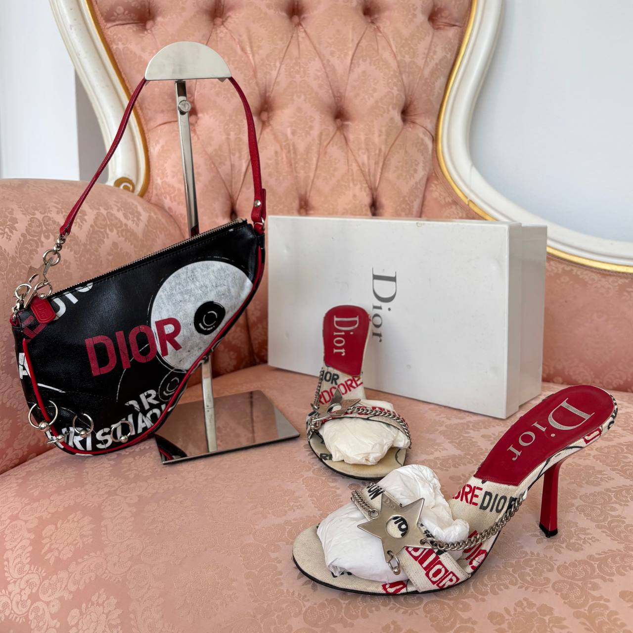 Dior Hardcore pierced cloth shoes