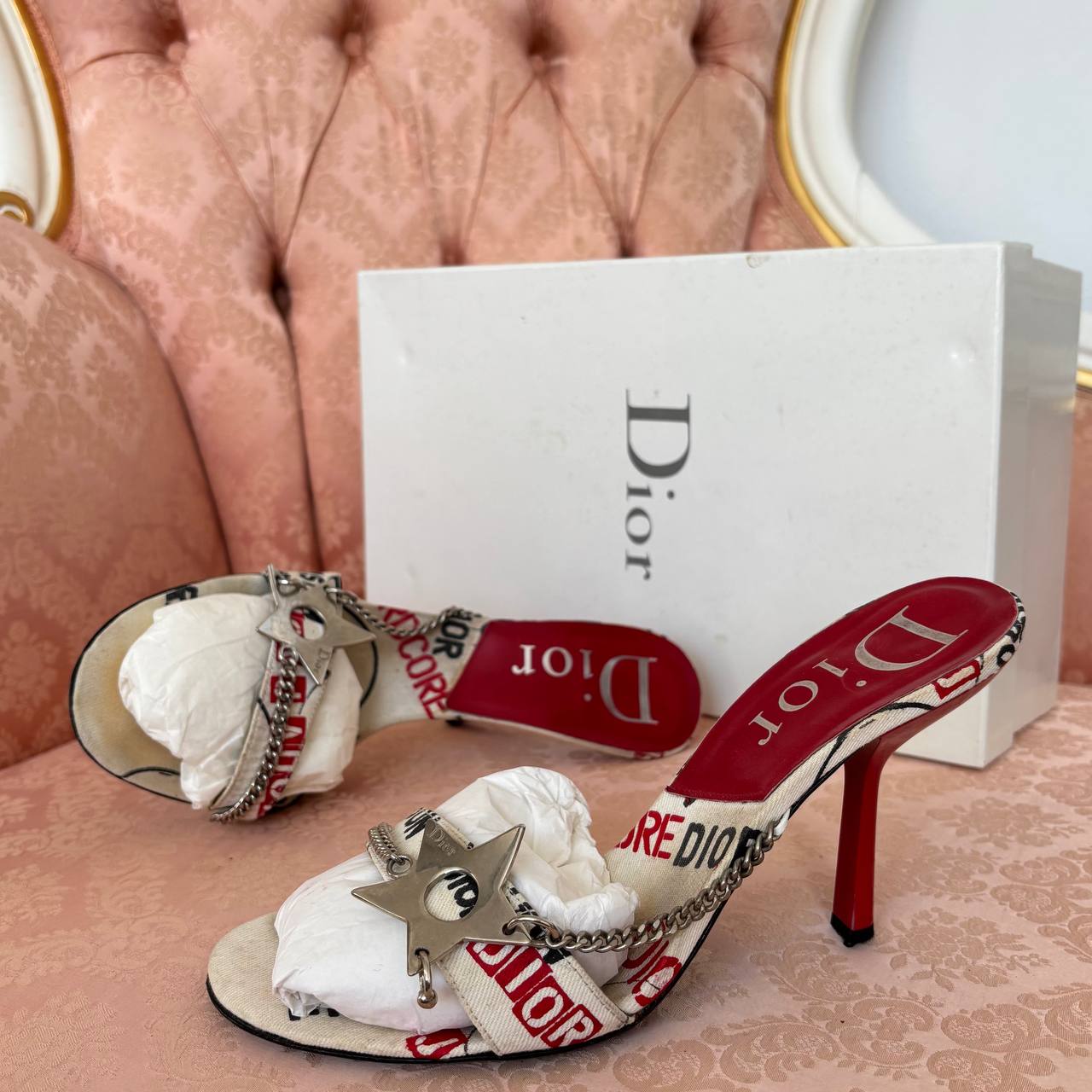 Dior Hardcore pierced cloth shoes