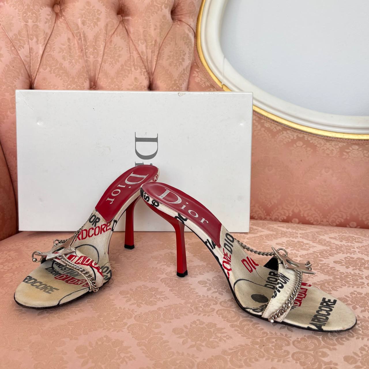 Dior Hardcore pierced cloth shoes