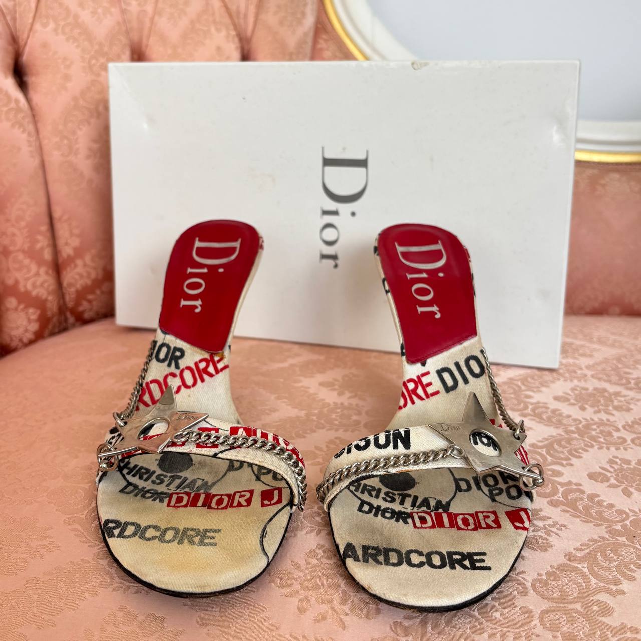 Dior Hardcore pierced cloth shoes