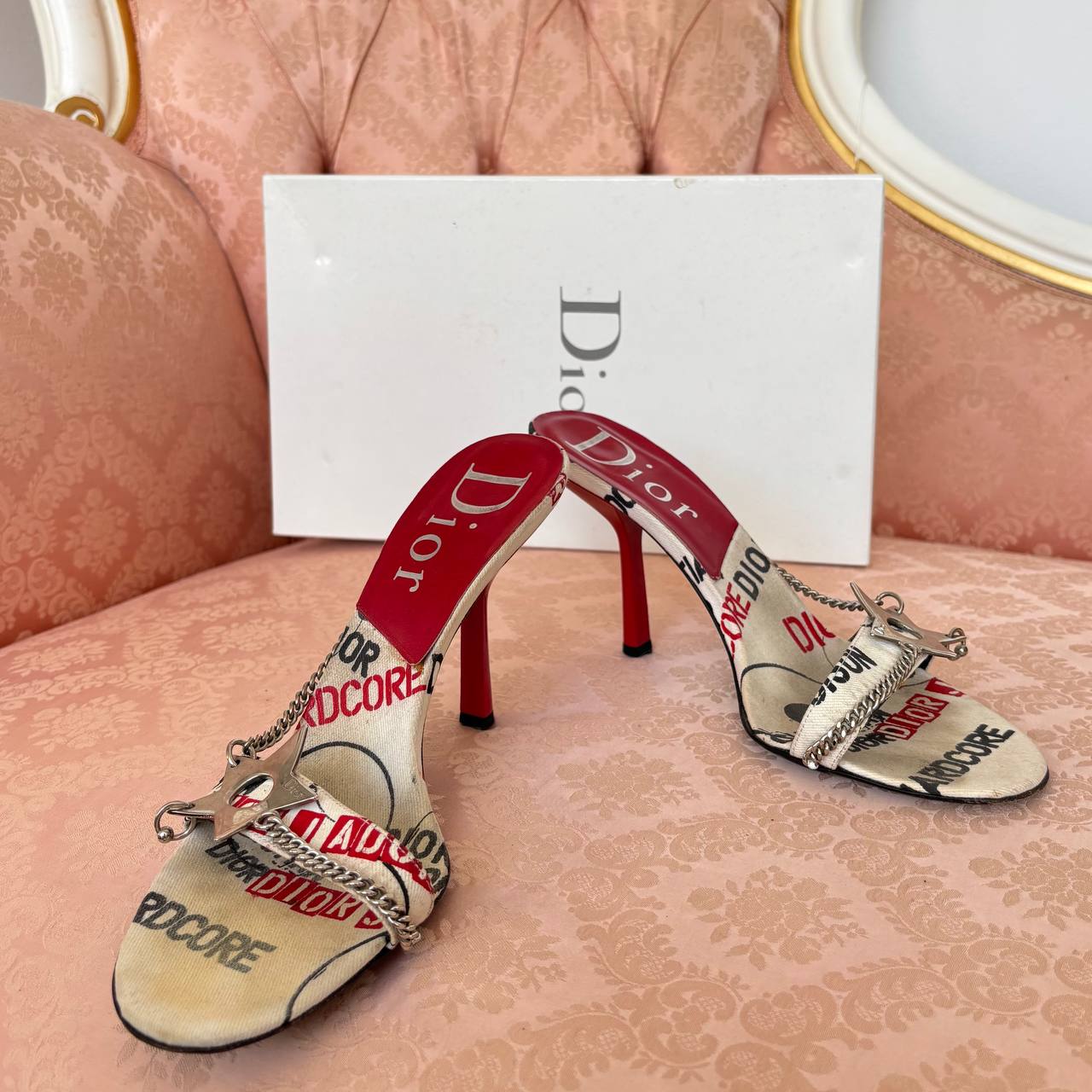 Dior Hardcore pierced cloth shoes