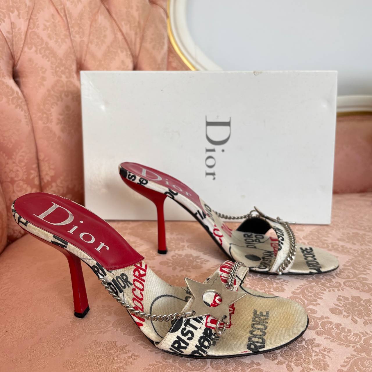 Dior Hardcore pierced cloth shoes