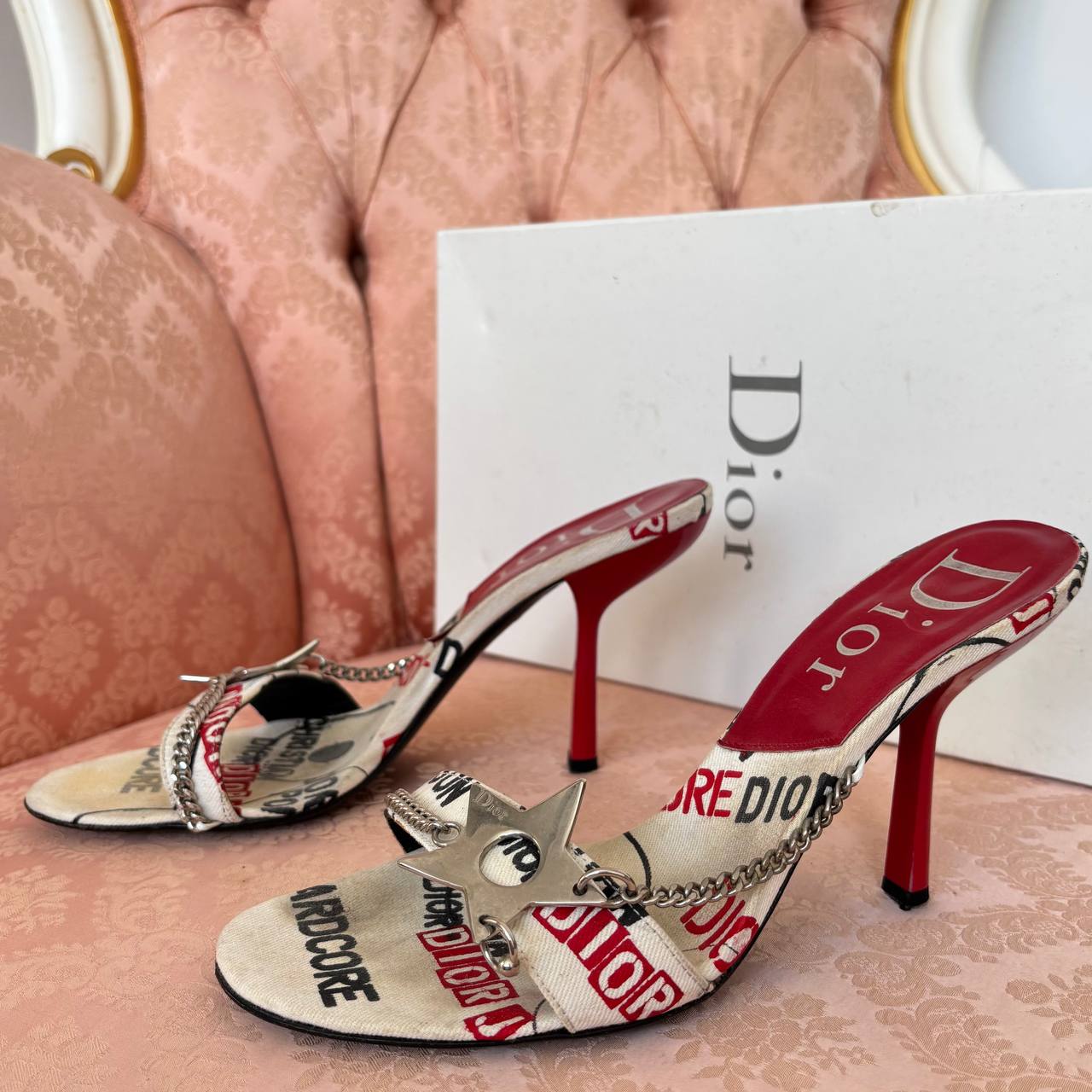 Dior Hardcore pierced cloth shoes