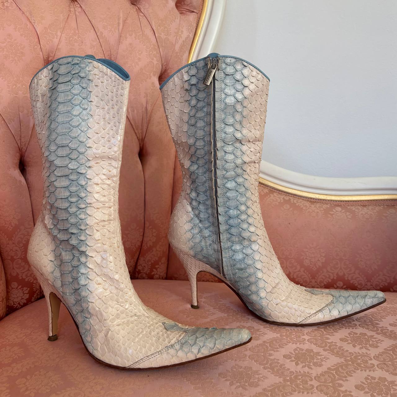 Italian cowboy pointed boots