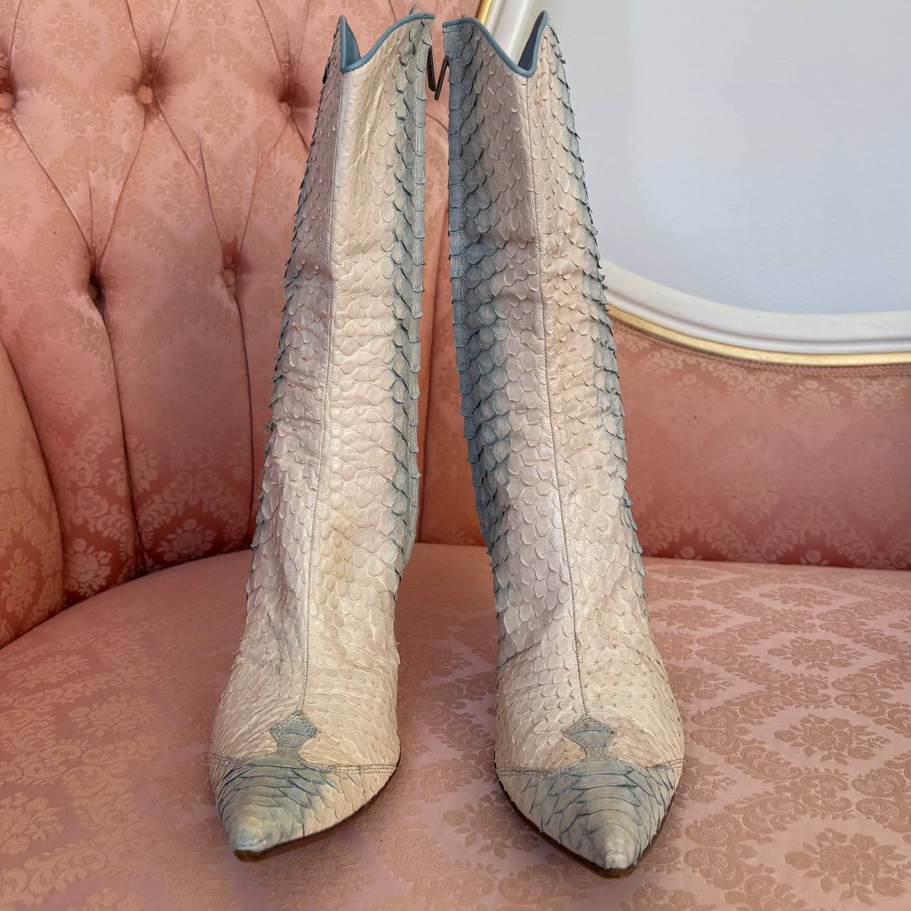 Italian cowboy pointed boots