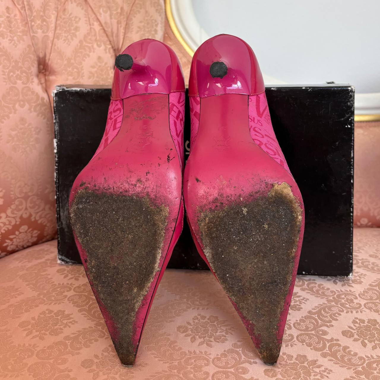 Versace court shoes heels