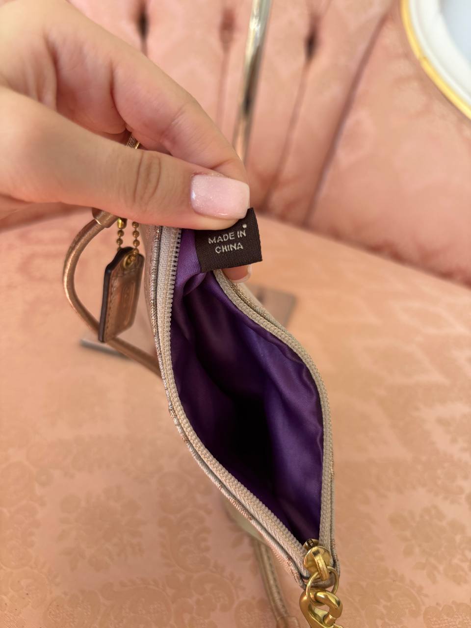 Coach clutch bag micro