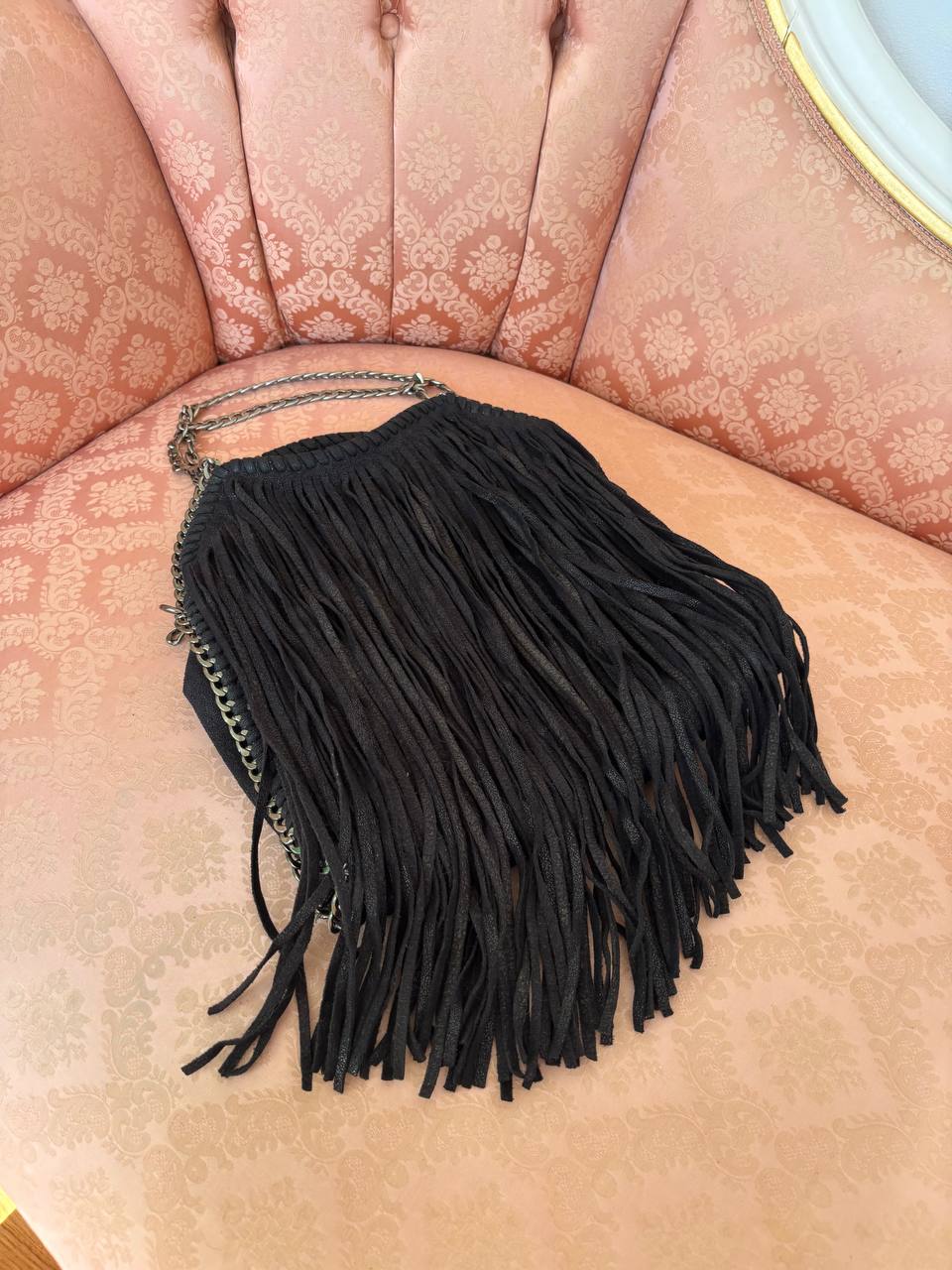 Italian shoulder bag fringe