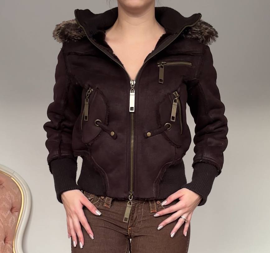 Italian coat zip-jacket bomber