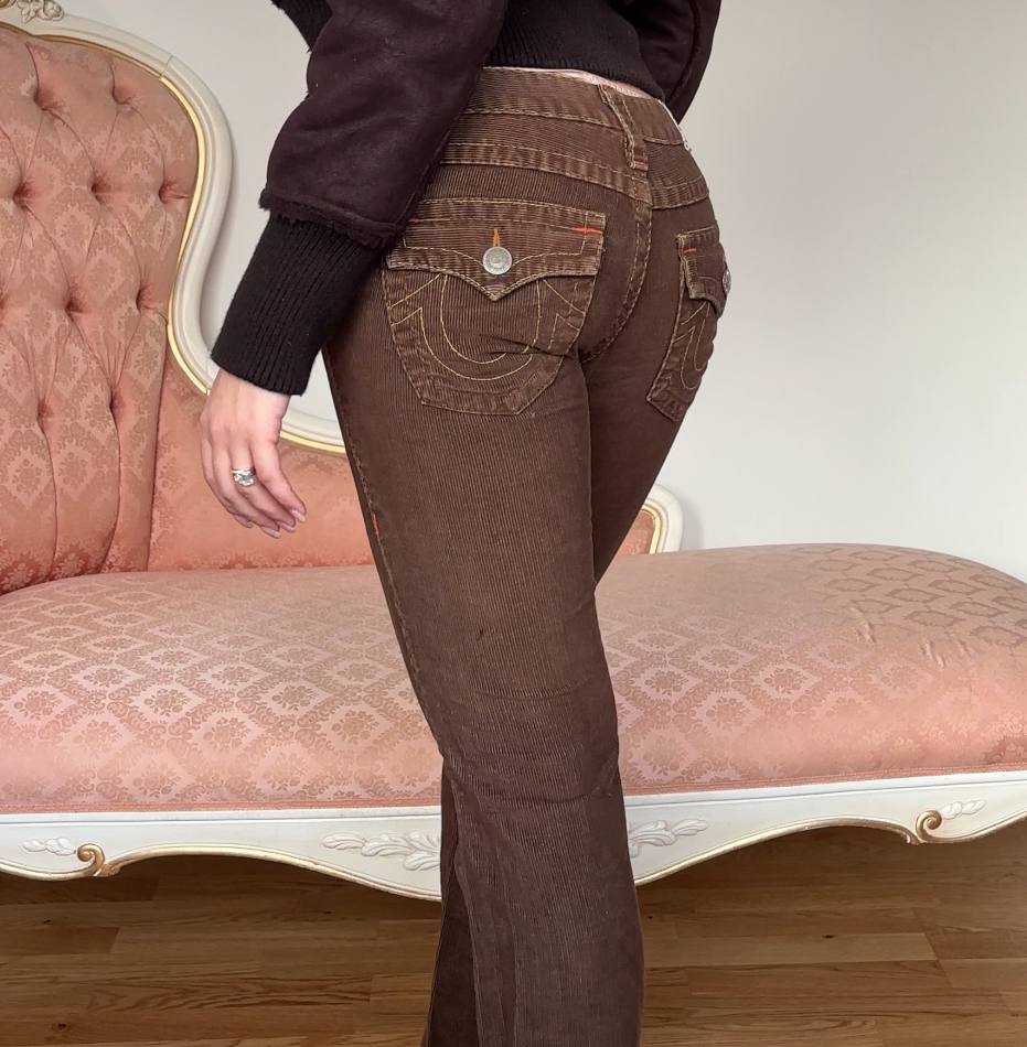 True Religion flared jeans low rise