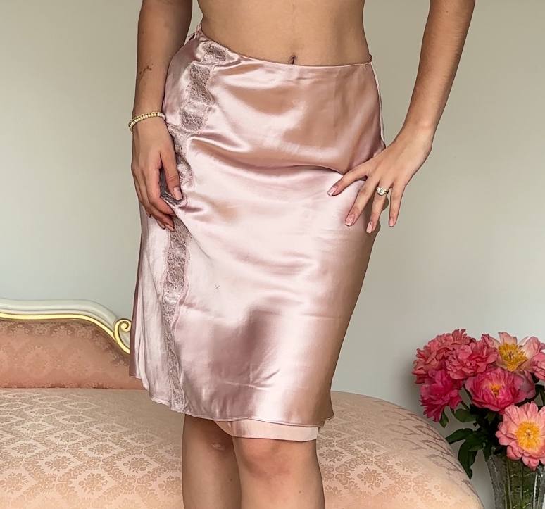 Blumarine midi skirt lace