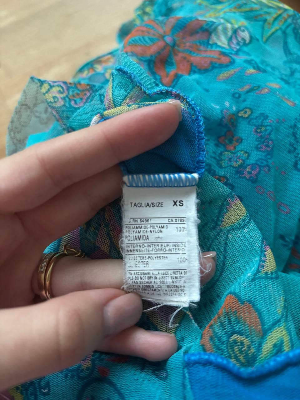 Benetton cami top asymmetrical