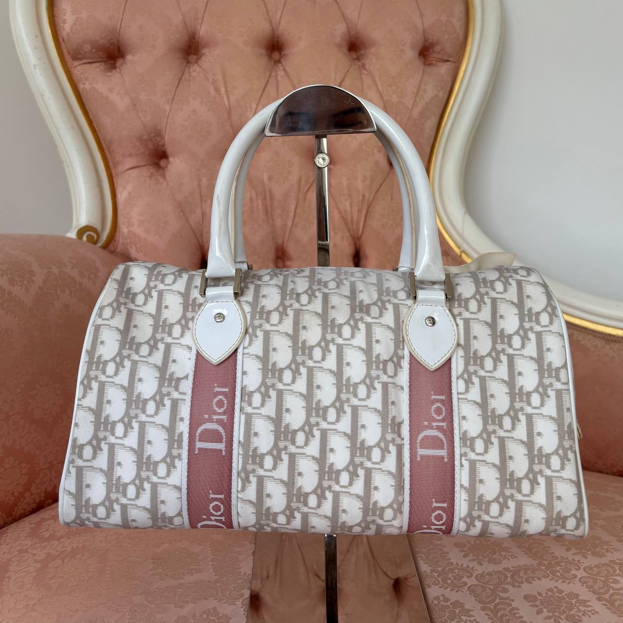 Dior boston bag oblique canvas