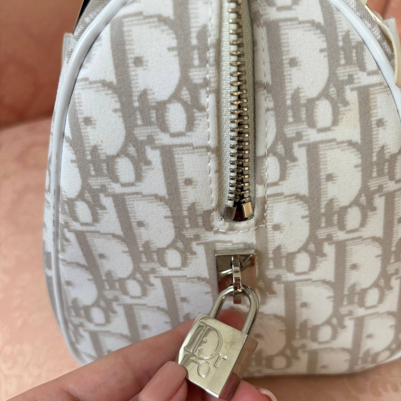 Dior boston bag oblique canvas