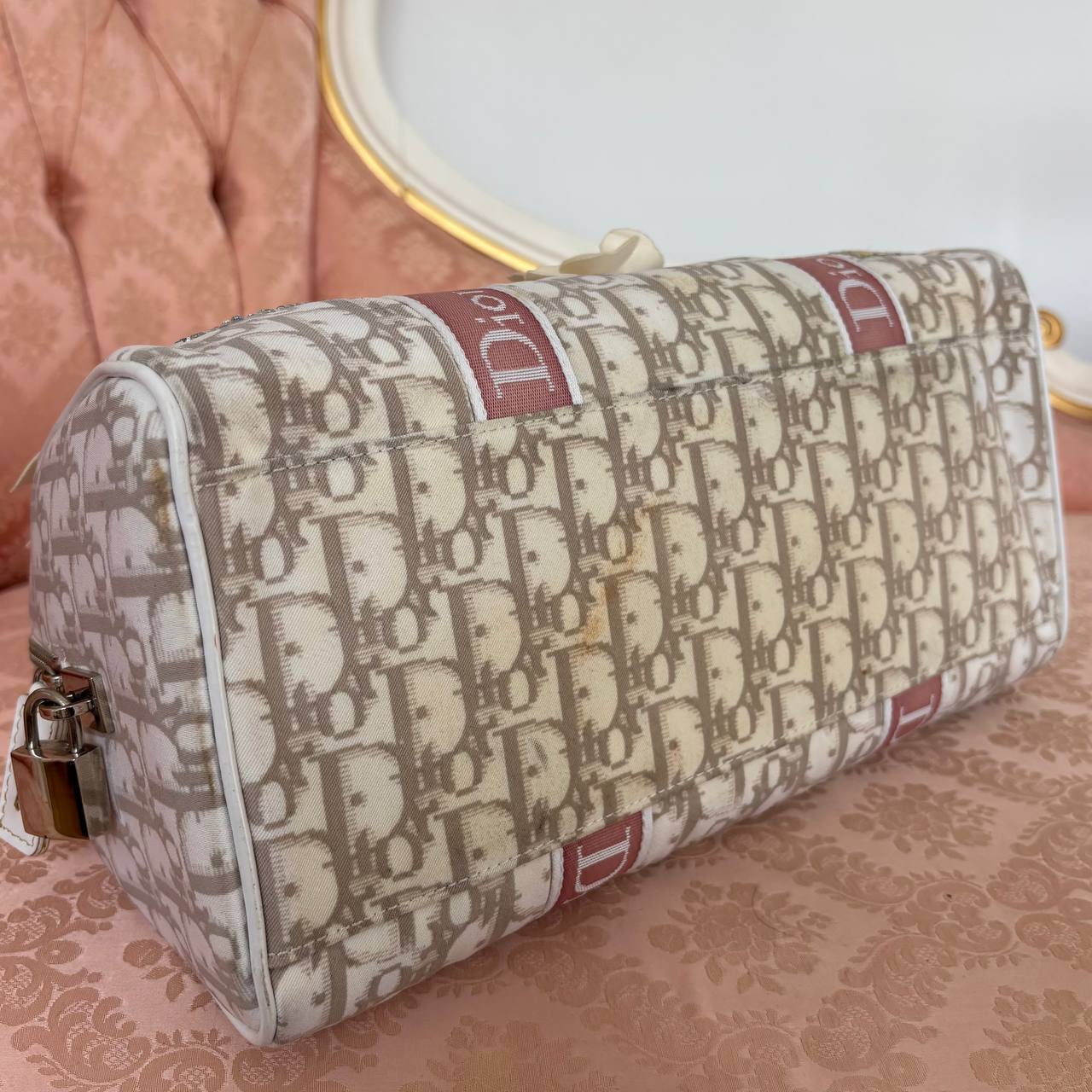 Dior boston bag oblique canvas