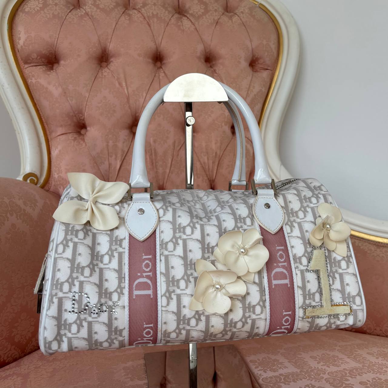 Dior boston bag oblique canvas