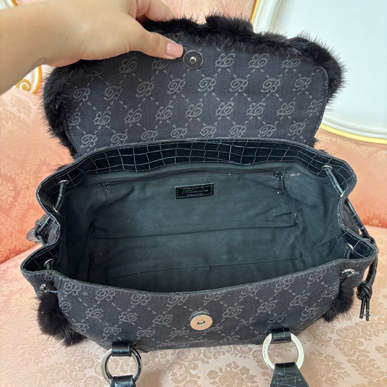 Blumarine bowling bag shoulder tote bag