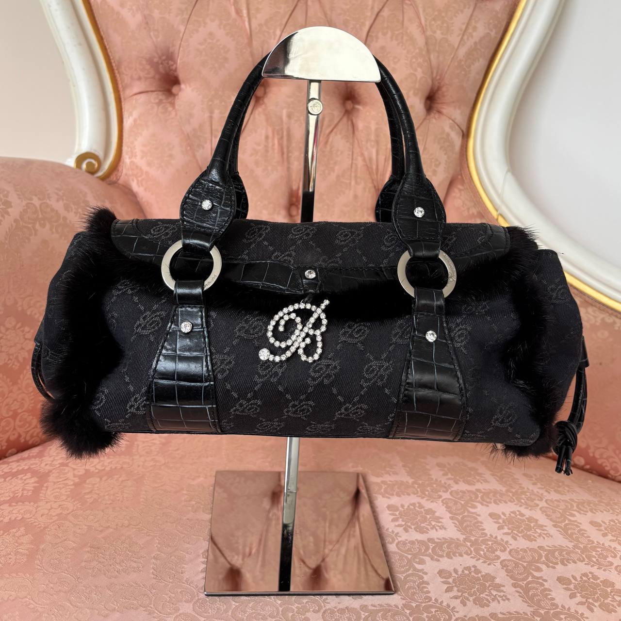 Blumarine bowling bag shoulder tote bag